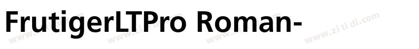 FrutigerLTPro Roman字体转换